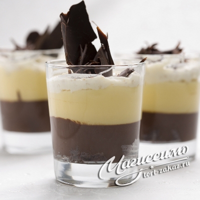 Десерт Три шоколада