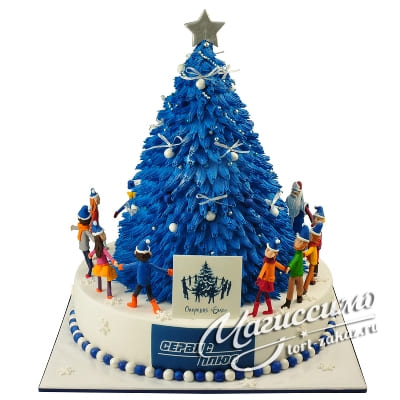 Новогодний торт Синяя Ель