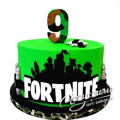 Торт Fortnite с цифрой