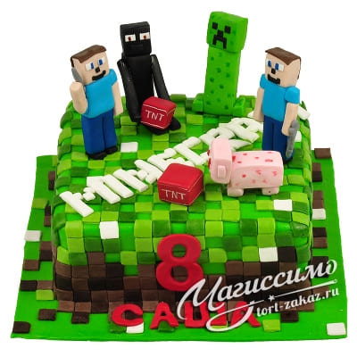 Торт Minecraft x