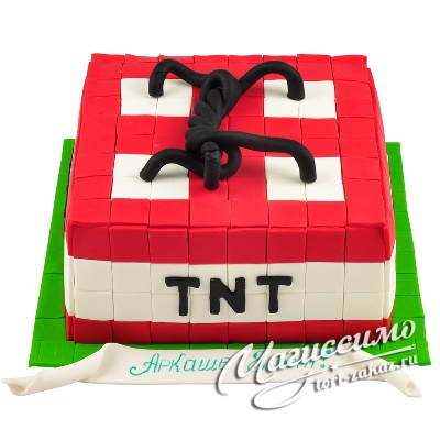 Торт Minecraft TNT