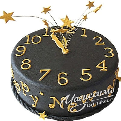 Торт Новогодние часы