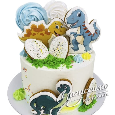 Торт с динозаврами (610)