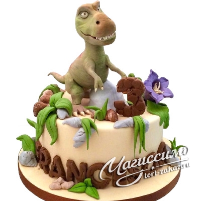 Торт с динозавром (554)