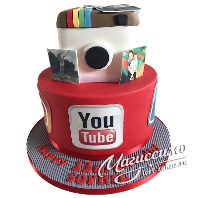 Торт соцсети (YouTube, instagram)