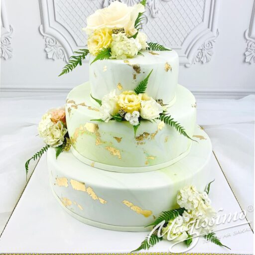 Торт Свадебный мраморный №2 фото