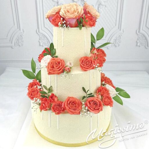 Торт велюр с розами фото